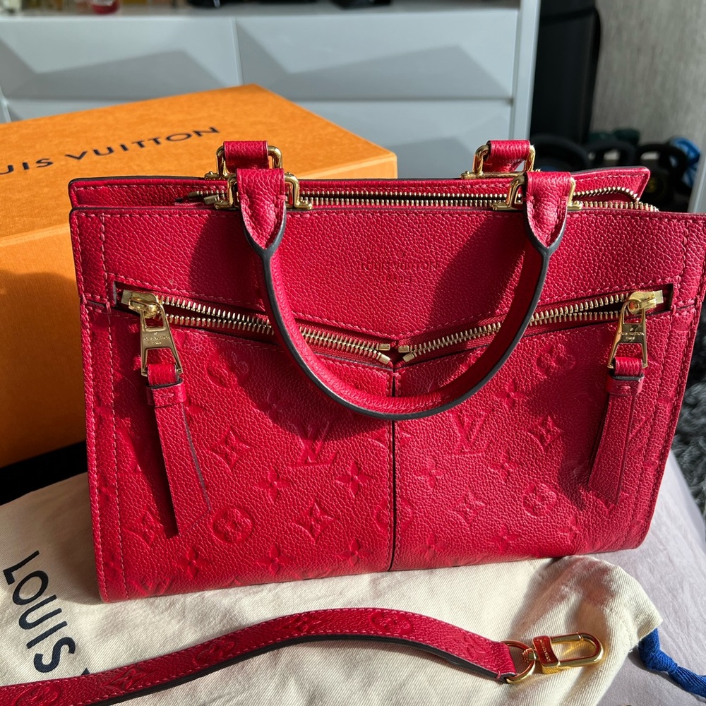 Monogram Sully PM Red Handbag